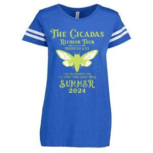 The Cicada Reunion U.S 2024 Cicada Concert Fest Lover Enza Ladies Jersey Football T-Shirt