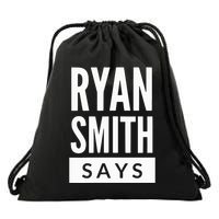 The Classic Rss Stacked Block Logo Drawstring Bag