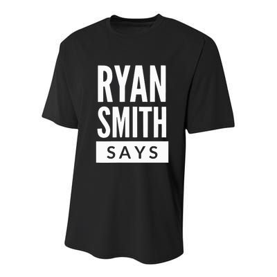 The Classic Rss Stacked Block Logo Youth Performance Sprint T-Shirt
