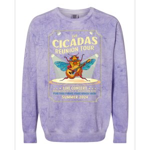 The Cicadas Reunion Summer 2024 Colorblast Crewneck Sweatshirt