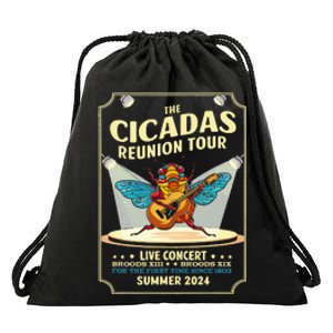 The Cicadas Reunion Summer 2024 Drawstring Bag