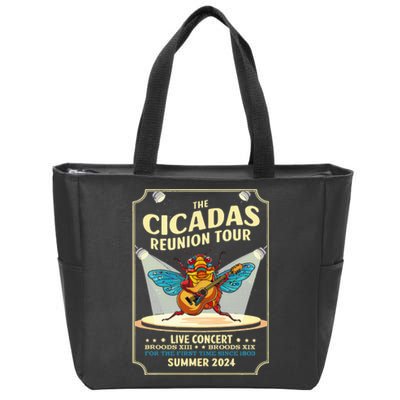 The Cicadas Reunion Summer 2024 Zip Tote Bag