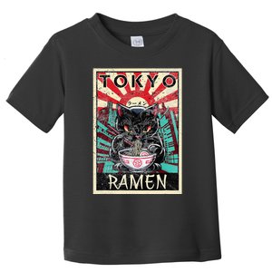 Tokyo Cat Ramen Noodles Kawaii Japanese Asian Food Lover Toddler T-Shirt