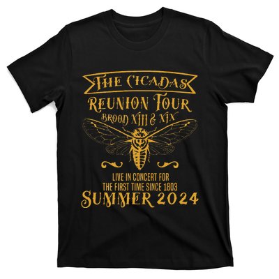 The Cicada Reunion 2024 Brood Xiii Xix T-Shirt