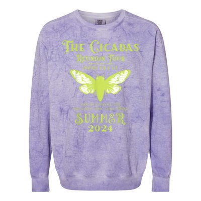 The Cicada Reunion U.S 2024 Cicada Concert Colorblast Crewneck Sweatshirt