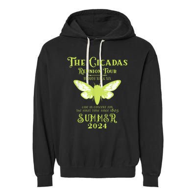 The Cicada Reunion U.S 2024 Cicada Concert Garment-Dyed Fleece Hoodie