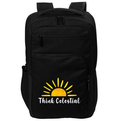 Think Celestial Retro Sunshine Quoes Impact Tech Backpack