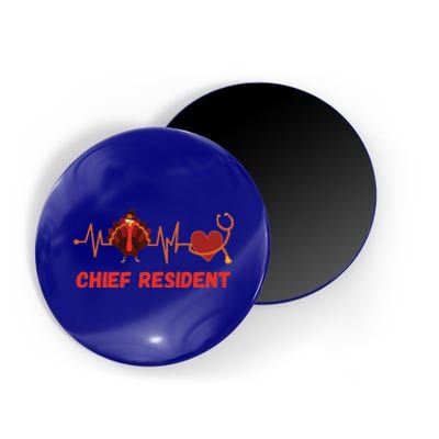 Thanksgiving Chief Resident Heartbeat Stethoscope Doctor Gift Magnet