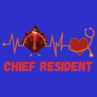 Thanksgiving Chief Resident Heartbeat Stethoscope Doctor Gift Premium T-Shirt