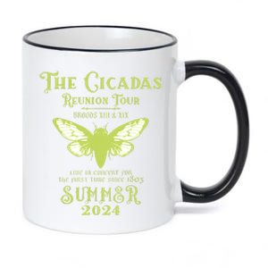 The Cicada Reunion U.S 2024 Cicada Concert Fest Lover 11oz Black Color Changing Mug