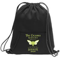 The Cicada Reunion U.S 2024 Cicada Concert Fest Lover Sweatshirt Cinch Pack Bag