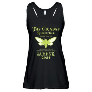 The Cicada Reunion U.S 2024 Cicada Concert Fest Lover Ladies Essential Flowy Tank