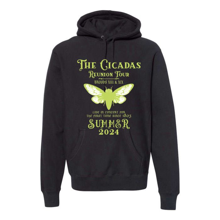 The Cicada Reunion U.S 2024 Cicada Concert Fest Lover Premium Hoodie