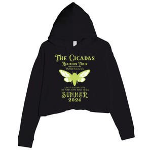 The Cicada Reunion U.S 2024 Cicada Concert Fest Lover Crop Fleece Hoodie