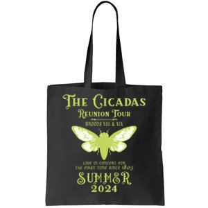 The Cicada Reunion U.S 2024 Cicada Concert Fest Lover Tote Bag