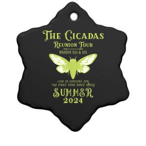 The Cicada Reunion U.S 2024 Cicada Concert Fest Lover Ceramic Star Ornament