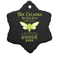 The Cicada Reunion U.S 2024 Cicada Concert Fest Lover Ceramic Star Ornament