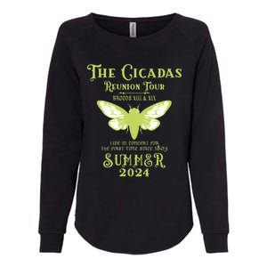 The Cicada Reunion U.S 2024 Cicada Concert Fest Lover Womens California Wash Sweatshirt