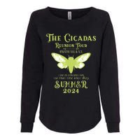 The Cicada Reunion U.S 2024 Cicada Concert Fest Lover Womens California Wash Sweatshirt