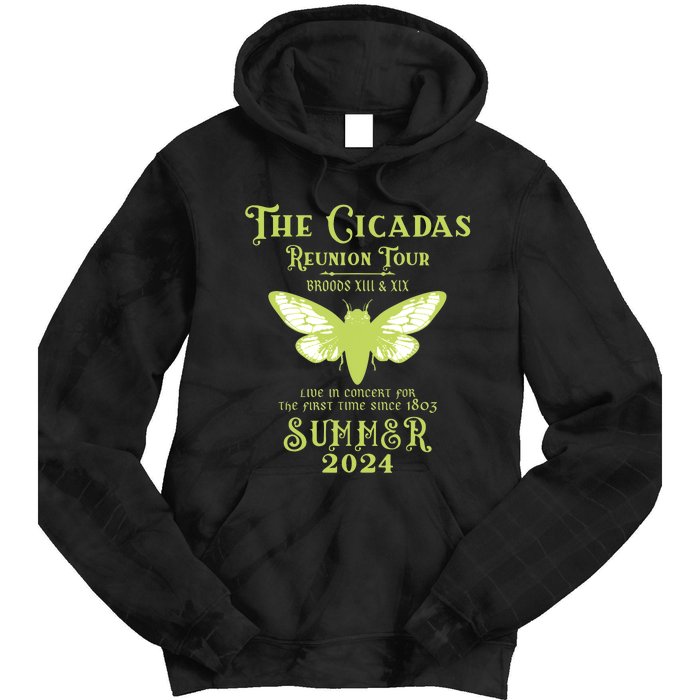 The Cicada Reunion U.S 2024 Cicada Concert Fest Lover Tie Dye Hoodie