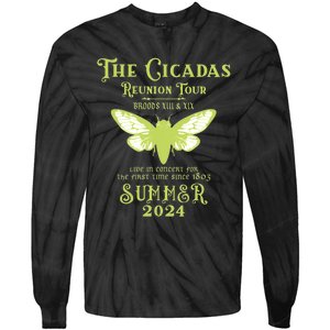 The Cicada Reunion U.S 2024 Cicada Concert Fest Lover Tie-Dye Long Sleeve Shirt