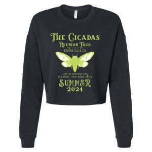 The Cicada Reunion U.S 2024 Cicada Concert Fest Lover Cropped Pullover Crew