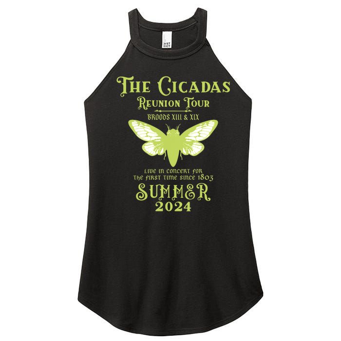 The Cicada Reunion U.S 2024 Cicada Concert Fest Lover Women's Perfect Tri Rocker Tank