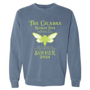 The Cicada Reunion U.S 2024 Cicada Concert Fest Lover Garment-Dyed Sweatshirt