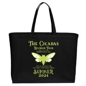 The Cicada Reunion U.S 2024 Cicada Concert Fest Lover Cotton Canvas Jumbo Tote