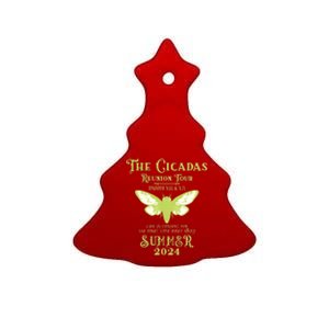 The Cicada Reunion U.S 2024 Cicada Concert Fest Lover Ceramic Tree Ornament