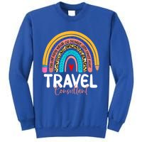 Travel Consultant Rainbow Leopard Travel And Tourism Work Gift Sweatshirt