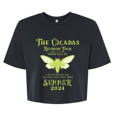 The Cicada Reunion U.S 2024 Cicada Concert Fest Bella+Canvas Jersey Crop Tee