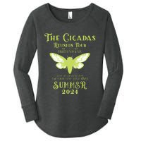 The Cicada Reunion U.S 2024 Cicada Concert Fest Women's Perfect Tri Tunic Long Sleeve Shirt