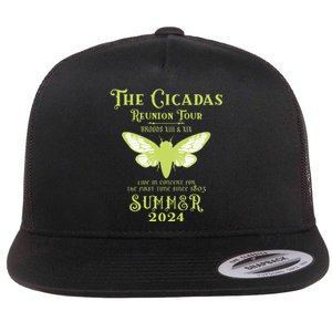 The Cicada Reunion U.S 2024 Cicada Concert Fest Flat Bill Trucker Hat