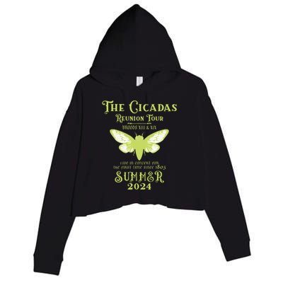 The Cicada Reunion U.S 2024 Cicada Concert Fest Crop Fleece Hoodie