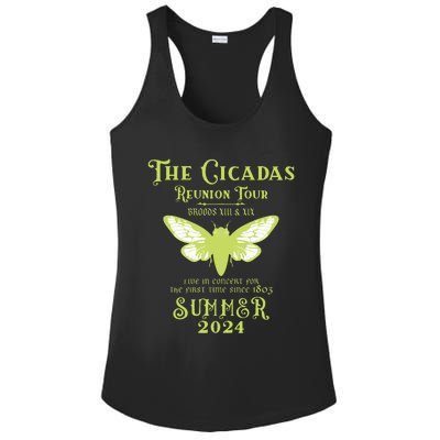 The Cicada Reunion U.S 2024 Cicada Concert Fest Ladies PosiCharge Competitor Racerback Tank