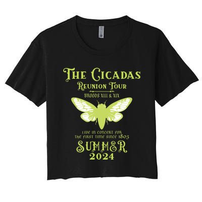 The Cicada Reunion U.S 2024 Cicada Concert Fest Women's Crop Top Tee