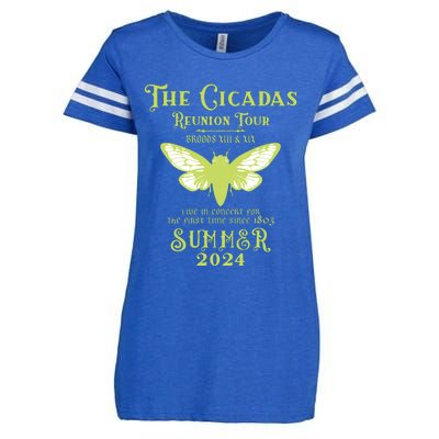 The Cicada Reunion U.S 2024 Cicada Concert Fest Enza Ladies Jersey Football T-Shirt