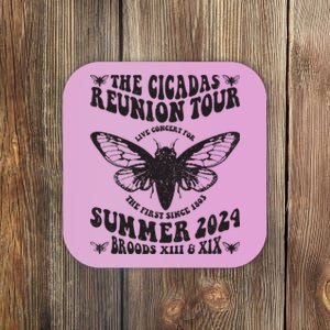 The Cicada Reunion U.S 2024 Concert Fest Lover Groovy Coaster