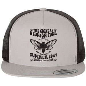 The Cicada Reunion U.S 2024 Concert Fest Lover Groovy Flat Bill Trucker Hat