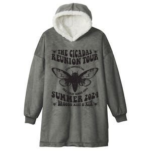 The Cicada Reunion U.S 2024 Concert Fest Lover Groovy Hooded Wearable Blanket