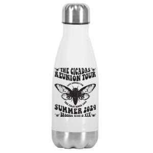 The Cicada Reunion U.S 2024 Concert Fest Lover Groovy Stainless Steel Insulated Water Bottle