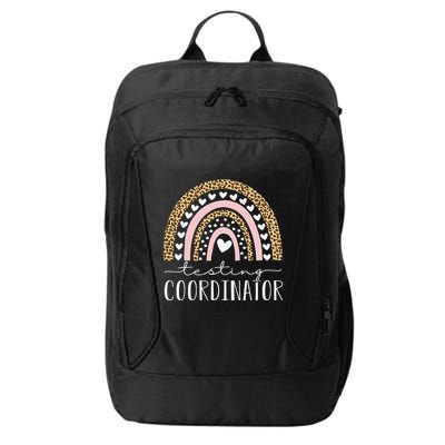 Testing Coordinator Rainbow Leopard Test Day Teacher Student City Backpack