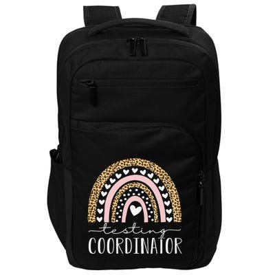 Testing Coordinator Rainbow Leopard Test Day Teacher Student Impact Tech Backpack