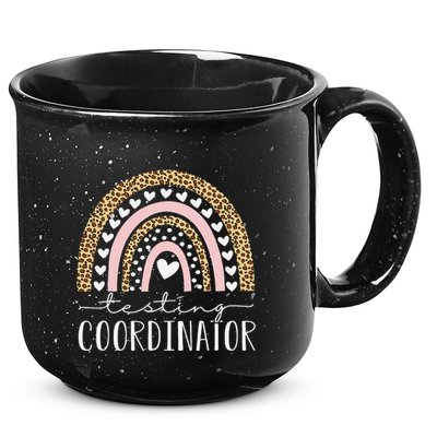 Testing Coordinator Rainbow Leopard Test Day Teacher Student 15oz Campfire Ceramic Mug