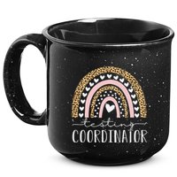 Testing Coordinator Rainbow Leopard Test Day Teacher Student 15oz Campfire Ceramic Mug