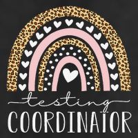 Testing Coordinator Rainbow Leopard Test Day Teacher Student Microfiber Hand Towel