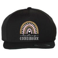 Testing Coordinator Rainbow Leopard Test Day Teacher Student Wool Snapback Cap