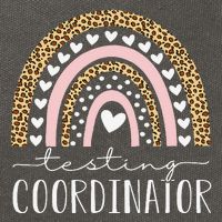 Testing Coordinator Rainbow Leopard Test Day Teacher Student Cotton Canvas Backpack
