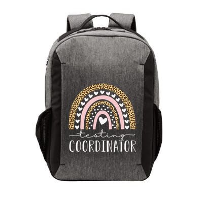Testing Coordinator Rainbow Leopard Test Day Teacher Student Vector Backpack
